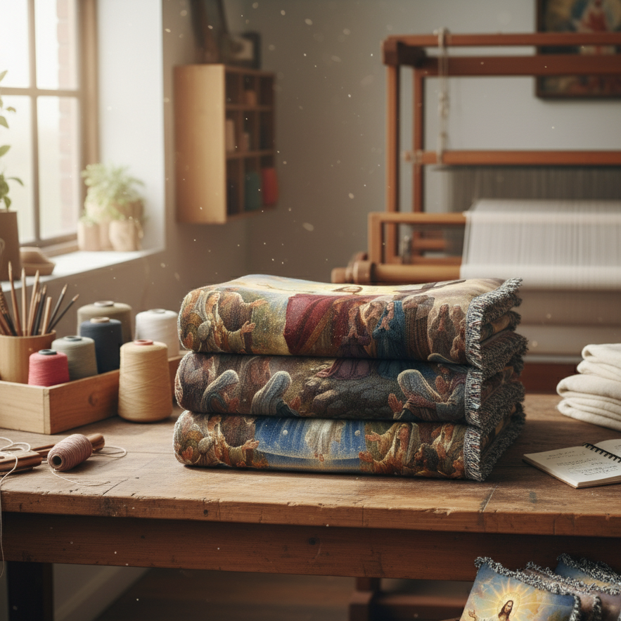 The Blanket of Grace ✞ — Handmade Woven Heirloom